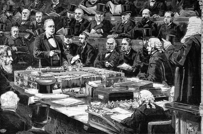 Framed Print : Mr Bradlaugh in the House of Commons Framed Print : Mr Bradlaugh in the House of Commons