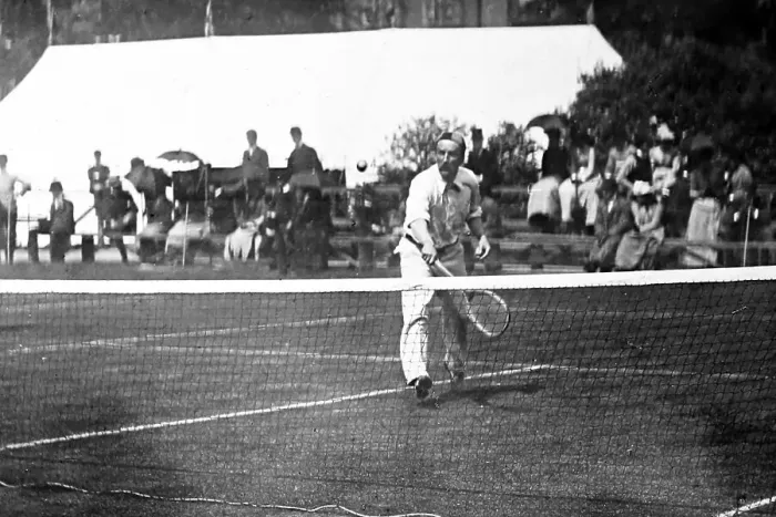 Framed Print : Mr. Brown, Lawn Tennis match Framed Print : Mr. Brown, Lawn Tennis match