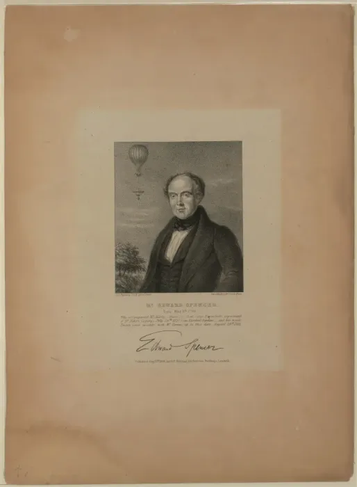 Framed Print : Mr. Edward Spencer, born May 8th 1799 who accompanied Mr. Ch Framed Print : Mr. Edward Spencer, born May 8th 1799 who accompanied Mr. Ch