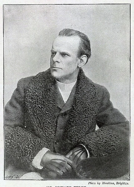 Mr Edward Terry, actor, seated studio portrait