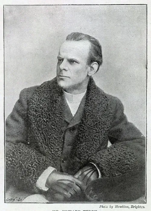 Framed Print : Mr Edward Terry, actor, seated studio portrait Framed Print : Mr Edward Terry, actor, seated studio portrait