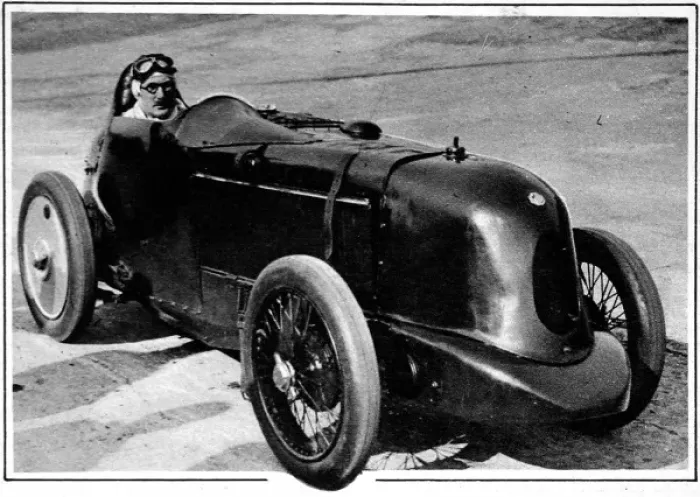 Framed Print : Mr Eyston in his M. G. Midget Framed Print : Mr Eyston in his M. G. Midget