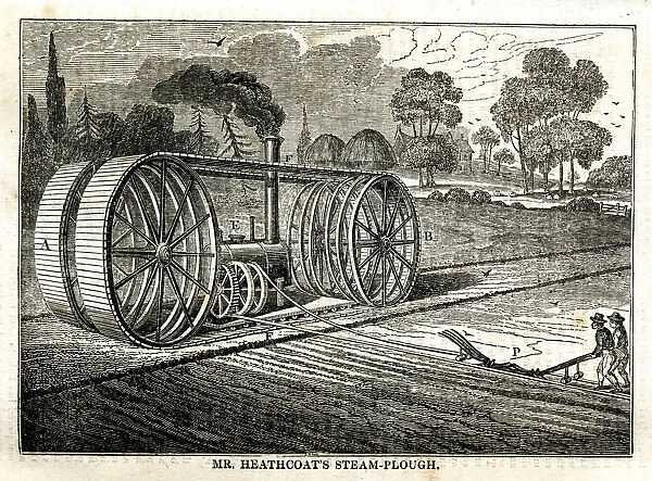 Mr. Heathcotes Steam Plough - The Mirror Vol. XXX 1837