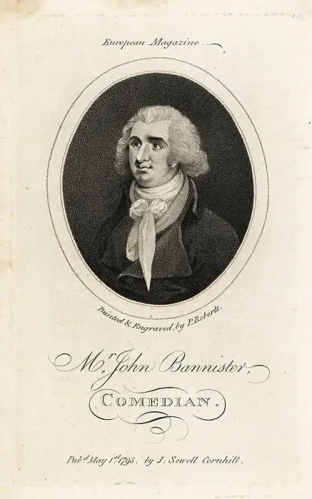 Framed Print : Mr. John Bannister, English actor, comedian and theatre manager Framed Print : Mr. John Bannister, English actor, comedian and theatre manager