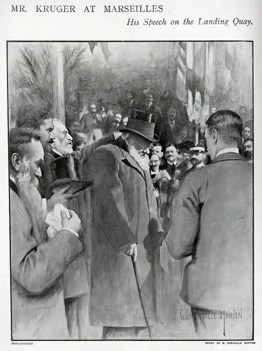 Framed Print : Mr Kruger delivering a speech Framed Print : Mr Kruger delivering a speech