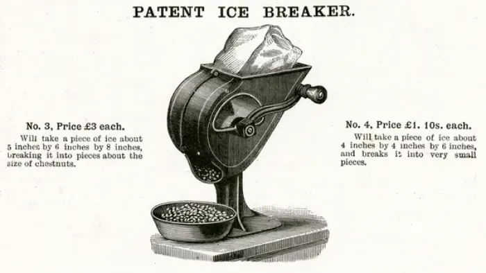 Framed Print : Mrs A. B Marshalls patent ice breaker 1899 Framed Print : Mrs A. B Marshalls patent ice breaker 1899
