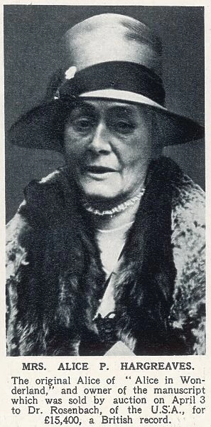 Mrs. Alice P. Hargreaves