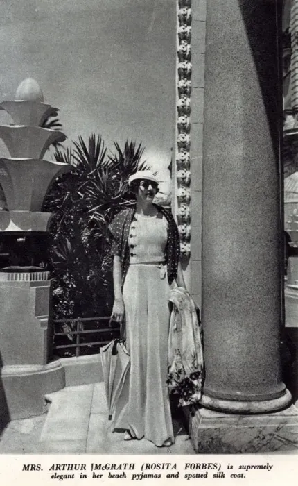 Framed Print : Mrs Arthur McGrath (Rosita Forbes) on the Riviera, France Framed Print : Mrs Arthur McGrath (Rosita Forbes) on the Riviera, France