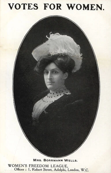 Mrs. Borrmann Wells Suffragette