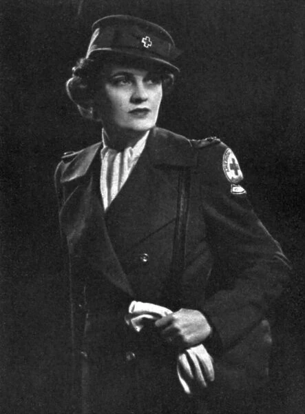 Mrs Charles Sweeny in American Red Cross uniform