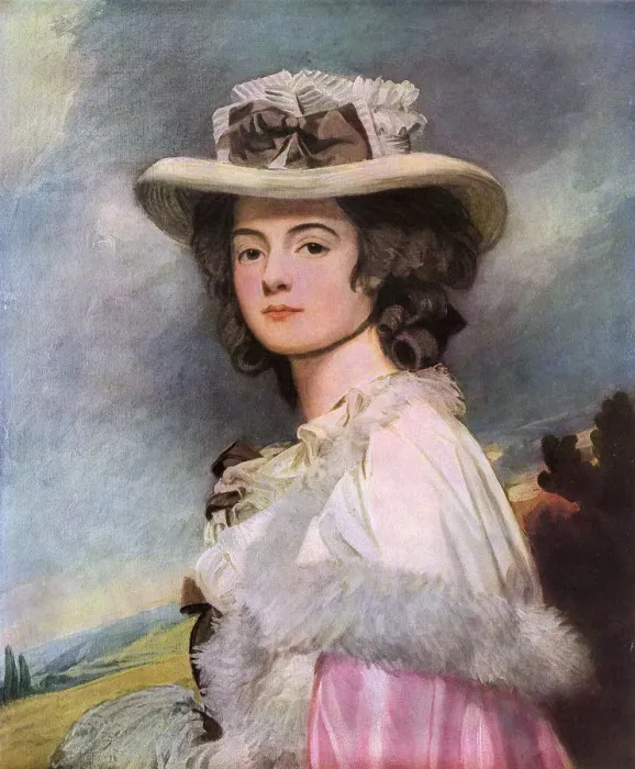 Framed Print : Mrs Davenport by George Romney (1734-1802) Framed Print : Mrs Davenport by George Romney (1734-1802)