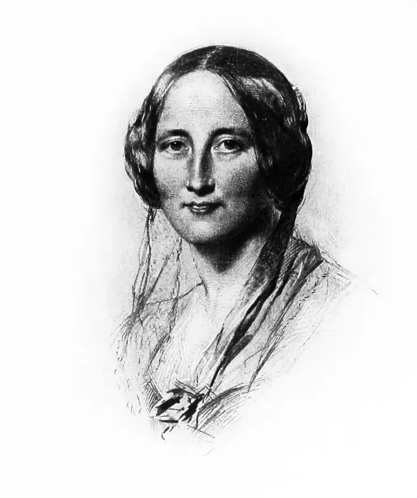Framed Print : Mrs Gaskell in 1851 Framed Print : Mrs Gaskell in 1851