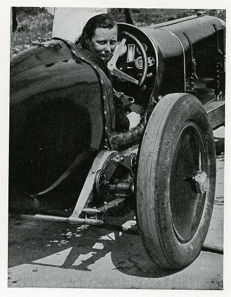 Mrs Gwenda Stewart, motor racing driver