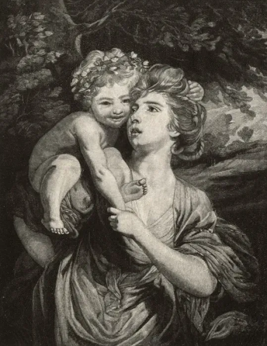 Framed Print : Mrs Hartley, with her child by Sir Joshua Reynolds Framed Print : Mrs Hartley, with her child by Sir Joshua Reynolds