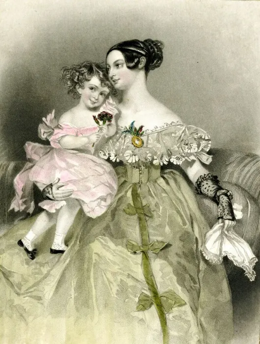 Framed Print : Mrs Henry Baldwin and child Framed Print : Mrs Henry Baldwin and child