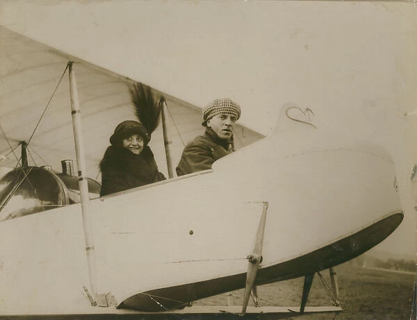 Mrs J B Manio at the start of a flight with M Chevill