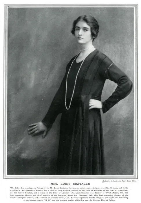 Framed Print : Mrs. Louis Coatalen (Iris Graham)