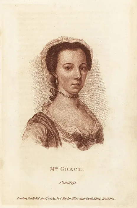 Framed Print : Mrs Mary Grace, English Georgian paintress Framed Print : Mrs Mary Grace, English Georgian paintress