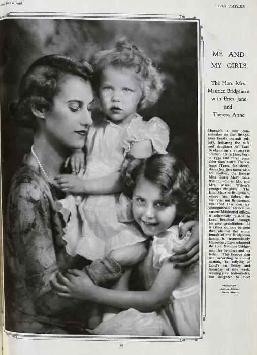 Framed Print : Mrs Maurice Bridgeman with daughters Framed Print : Mrs Maurice Bridgeman with daughters