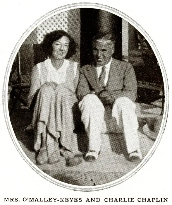 Framed Print : Mrs O'Malley-Keyes and Charlie Chaplin at Biarritz Framed Print : Mrs O'Malley-Keyes and Charlie Chaplin at Biarritz