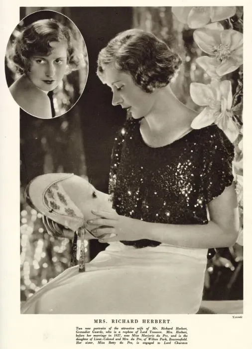 Framed Print : Mrs. Richard Herbert by Madame Yevonde Framed Print : Mrs. Richard Herbert by Madame Yevonde