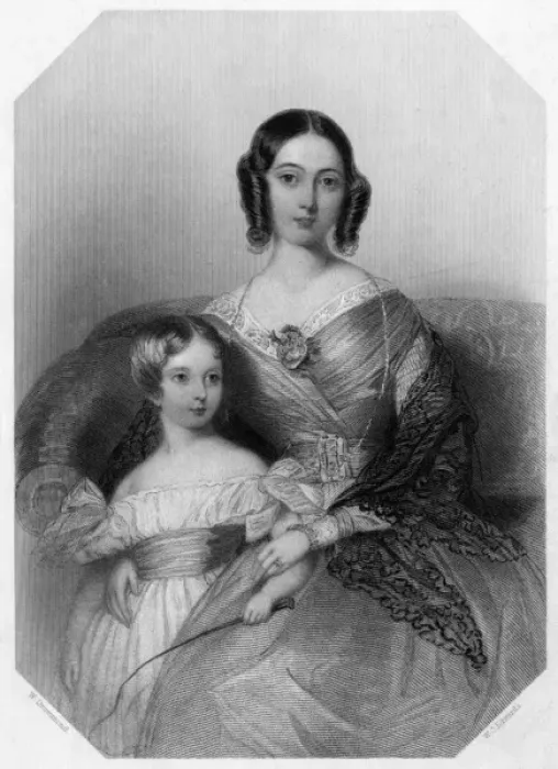 Framed Print : Mrs Rose & her Child Framed Print : Mrs Rose & her Child