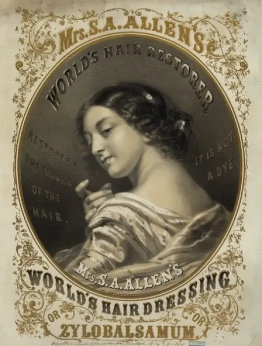 Framed Print : Mrs. S. A. Allens worlds hair dressing or zylobalsamum Framed Print : Mrs. S. A. Allens worlds hair dressing or zylobalsamum