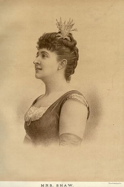 MRS SHAW Actress Date: in 1889