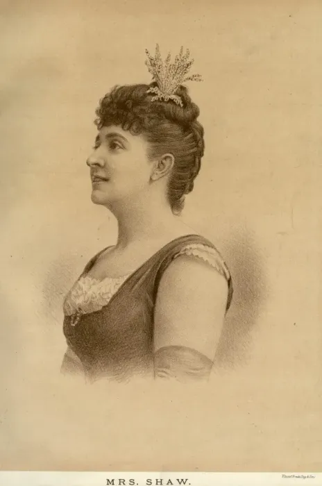 Framed Print : MRS SHAW Actress Date: in 1889 Framed Print : MRS SHAW Actress Date: in 1889