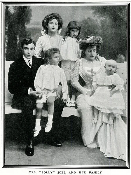 Mrs Solly Joel and her family