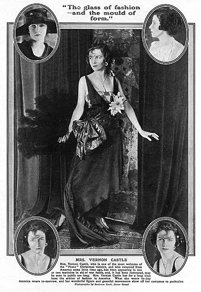 Mrs Vernon Castle, 1918