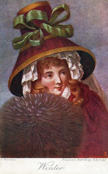 Mrs Wheatley in 1788 - Winter - Francesco Bartolozzi