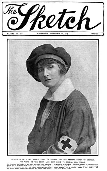 Framed Print : Mrs Wynne decorated with French Croix de Guerre Framed Print : Mrs Wynne decorated with French Croix de Guerre