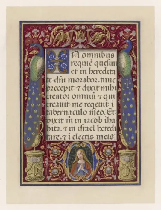 Framed Print : Ms - Book of Hours Framed Print : Ms - Book of Hours
