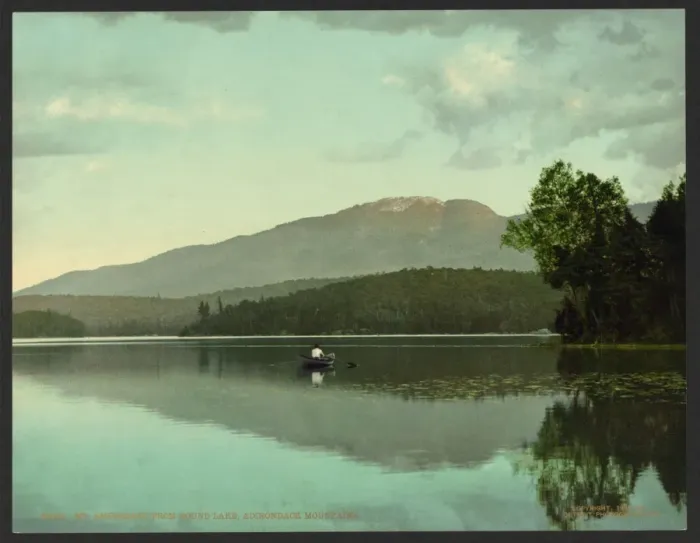 Framed Print : Mt. Ampersand from Round Lake, Adirondack Mountains Framed Print : Mt. Ampersand from Round Lake, Adirondack Mountains
