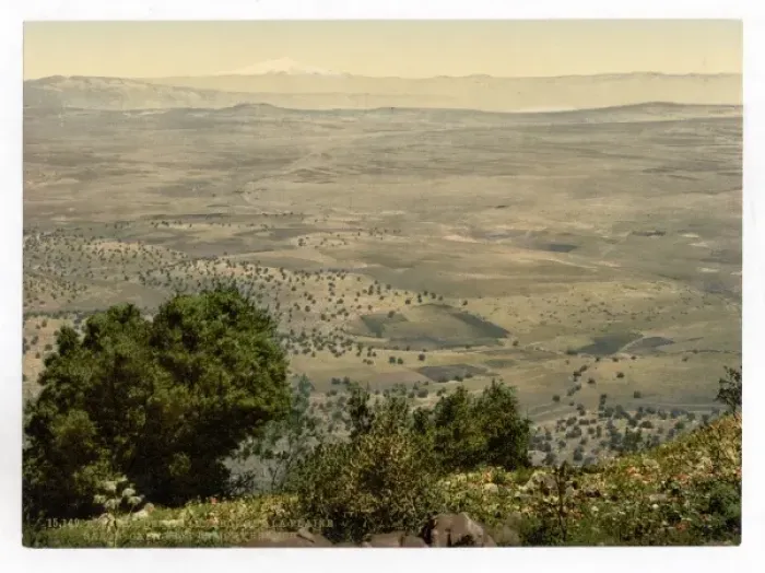 Framed Print : Mt. Hermon and Plain of Tabor, Holy Land, (i. e. Lebanon Framed Print : Mt. Hermon and Plain of Tabor, Holy Land, (i. e. Lebanon