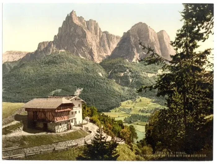 Framed Print : Mt. Surlon, peasant house near, Tyrol, Austro-Hungary Framed Print : Mt. Surlon, peasant house near, Tyrol, Austro-Hungary