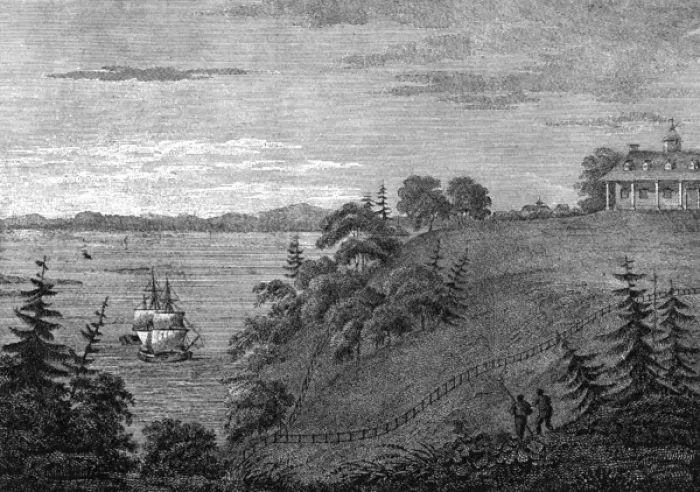 Framed Print : Mt Vernon and River Framed Print : Mt Vernon and River