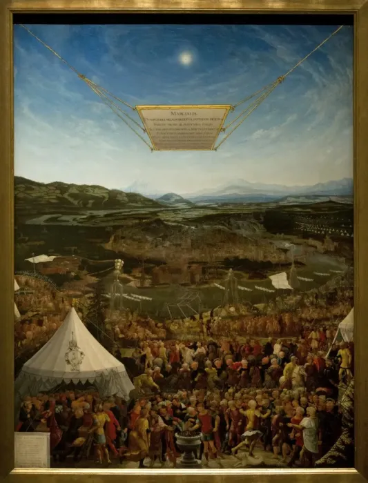 Framed Print : Mucius Scaevola before King Porsena, 1533, by Abraham Framed Print : Mucius Scaevola before King Porsena, 1533, by Abraham