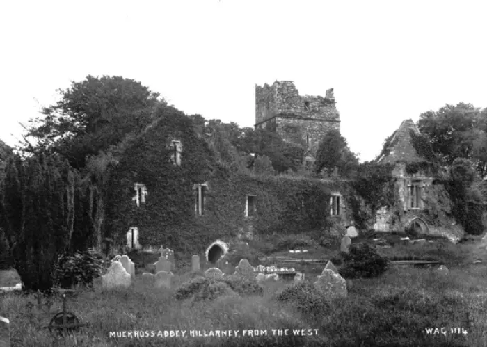 Framed Print : Muckross Abbey, Killarney, from the West Framed Print : Muckross Abbey, Killarney, from the West