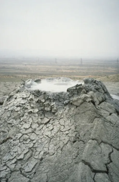 Framed Print : Mud volcanoes vent, Baku 1992 Framed Print : Mud volcanoes vent, Baku 1992