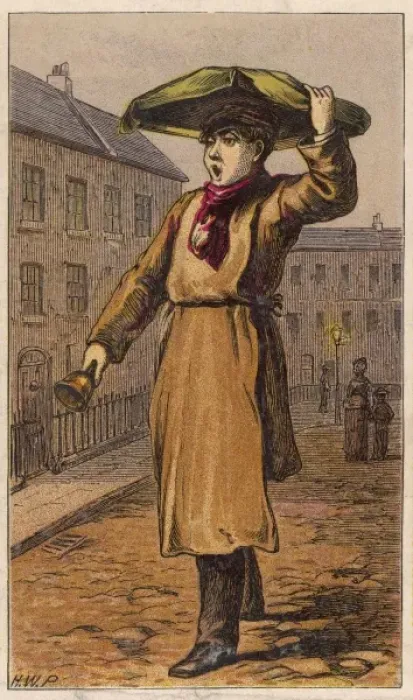 Framed Print : Muffin Seller / Petherick Framed Print : Muffin Seller / Petherick