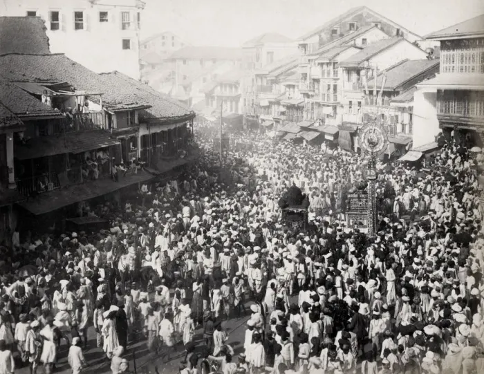 Framed Print : Muharrmam procession, Bombay, Mumbai, India, Islam, Muslim Framed Print : Muharrmam procession, Bombay, Mumbai, India, Islam, Muslim