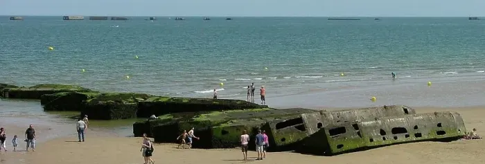 Framed Print : Mulberry Harbour Remains Arromaches Normandy Framed Print : Mulberry Harbour Remains Arromaches Normandy