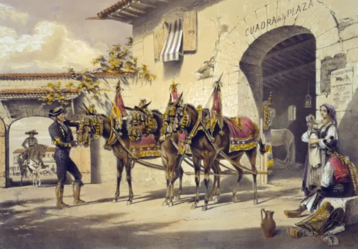 Framed Print : Mules of the Plaza de Toros Framed Print : Mules of the Plaza de Toros