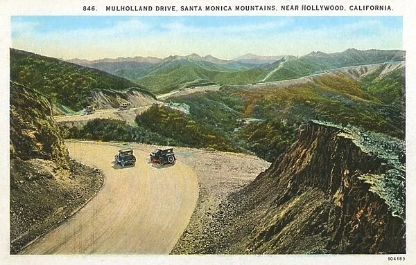Mulholland Drive, Santa Monica mountains, USA