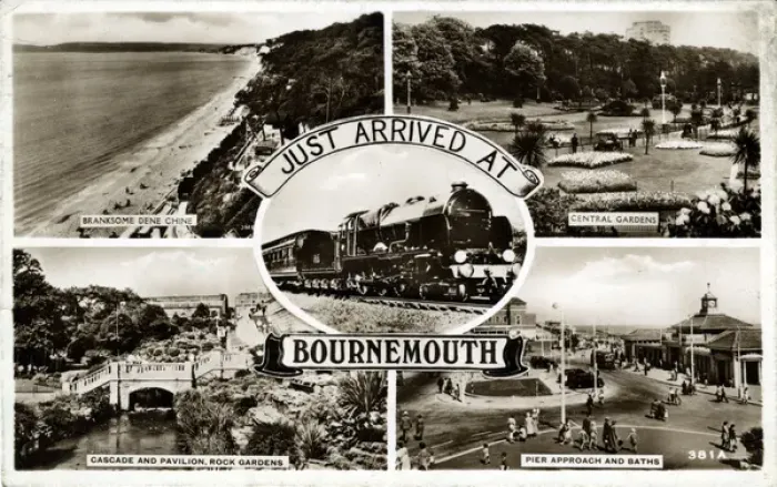 Framed Print : Mulitiview, Bournemouth, England Framed Print : Mulitiview, Bournemouth, England