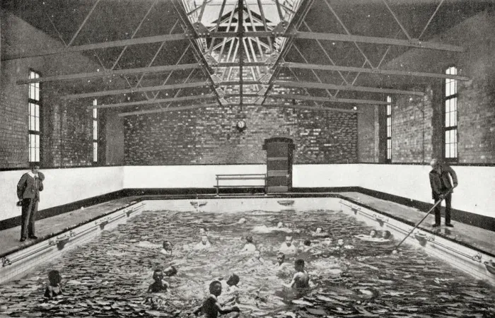 Framed Print : Mullers Orphan Houses - Swimming Bath Framed Print : Mullers Orphan Houses - Swimming Bath