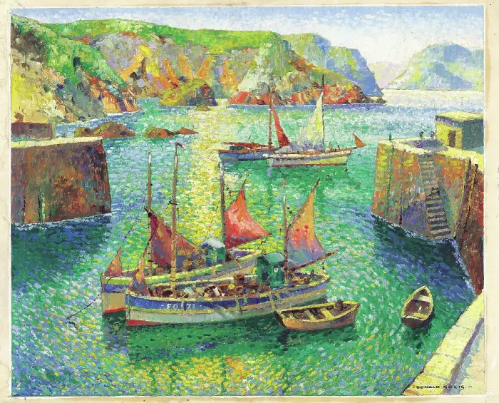 Framed Print : Mullion Cove, Cornwall Framed Print : Mullion Cove, Cornwall