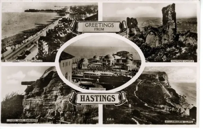 Framed Print : Multiview, Hastings, Sussex Framed Print : Multiview, Hastings, Sussex